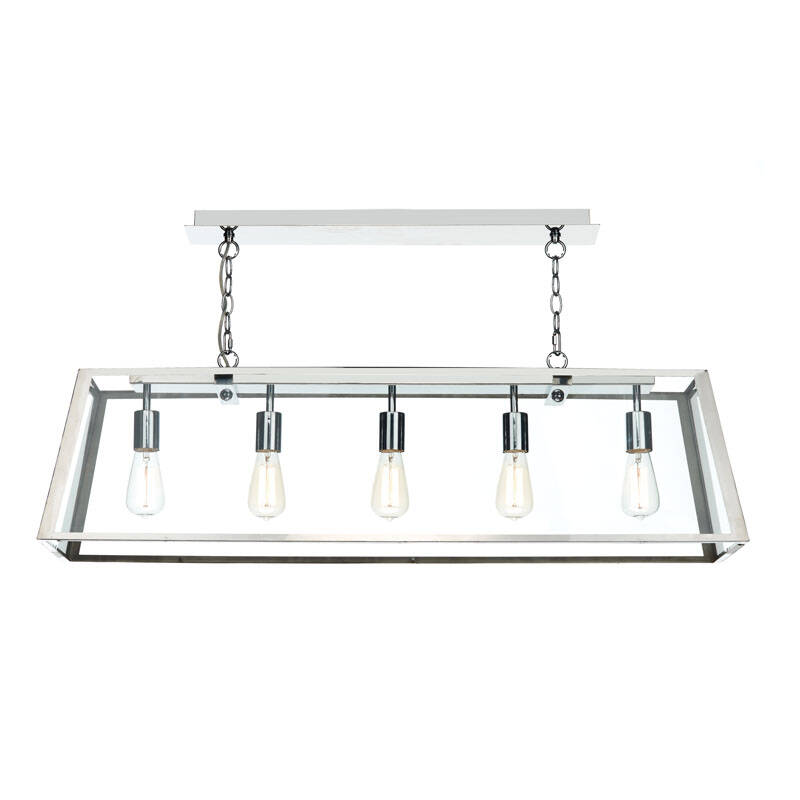 Image of Dar Academy 5 Light Bar Ceiling Pendant