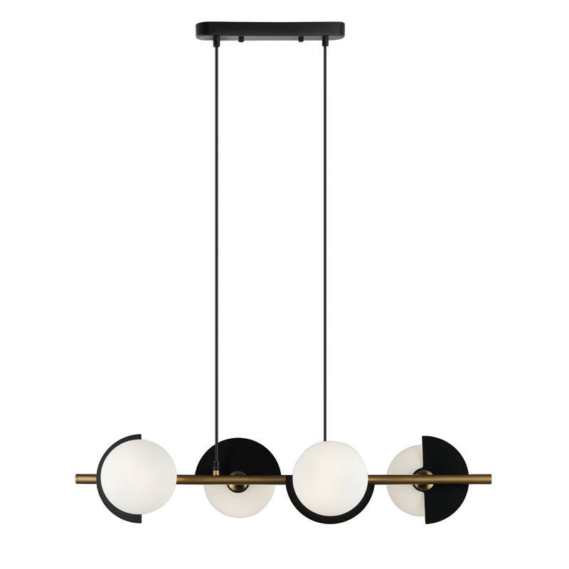 Image of Edit Darcy 4 Light Glass Bar Ceiling Pendant