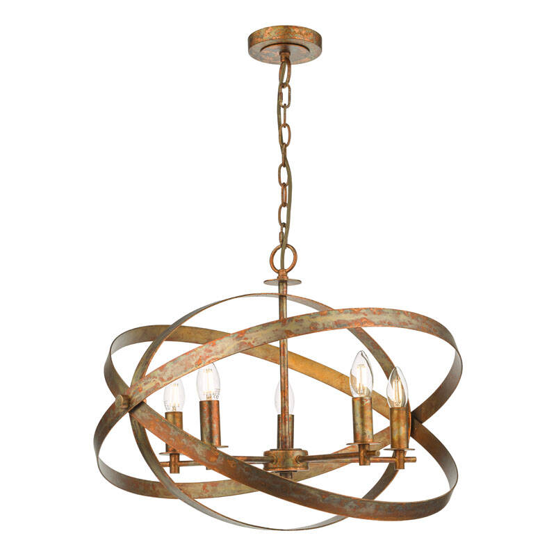 Image of Dar Nitya 5 Light Pendant Light