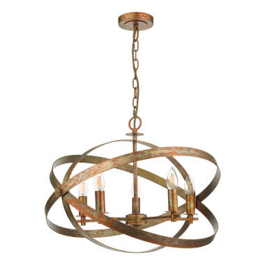 Image of Dar Nitya 5 Light Pendant Light