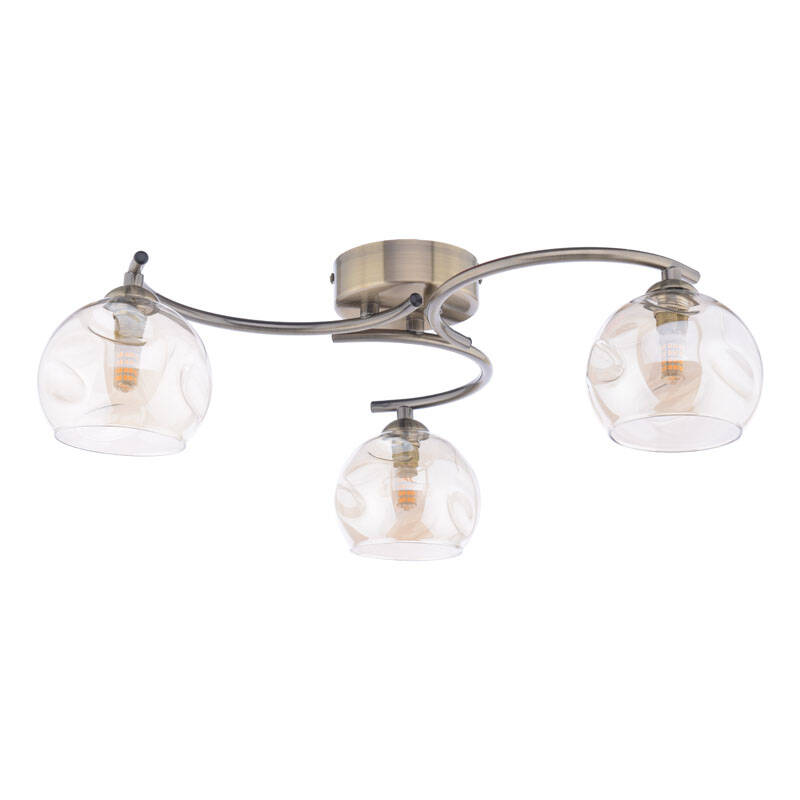 Image of Dar Nikita 3 Light Semi-Flush Ceiling Light