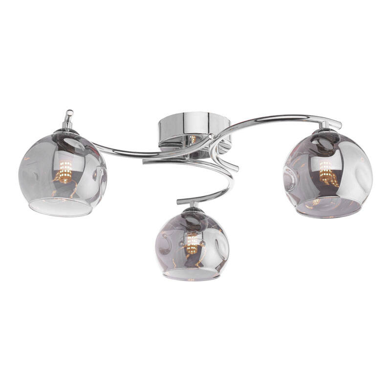 Image of Dar Nikita 3 Light Semi-Flush Ceiling Light