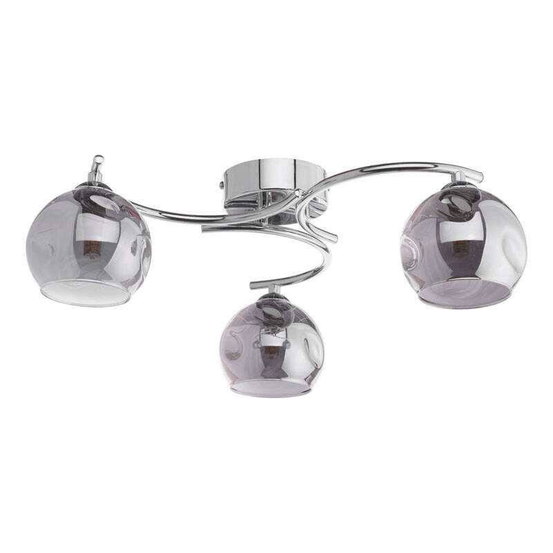 Image of Dar Nikita 3 Light Semi-Flush Ceiling Light