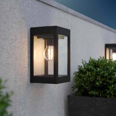 Suri 365 Dorchester Solar LED Half Lantern Outdoor Wall Light