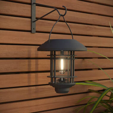 Suri 365 Hadleigh Solar LED Outdoor Lantern Wall Light