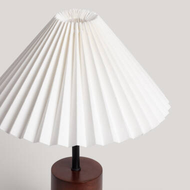 Image of Iluzzia Leonessa Wood Table Lamp