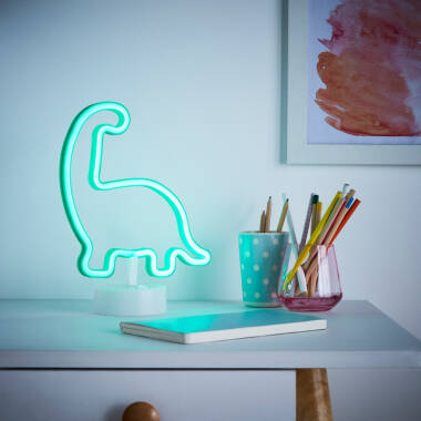 Glow Dinosaur Battery Operated LED Neon Table Light