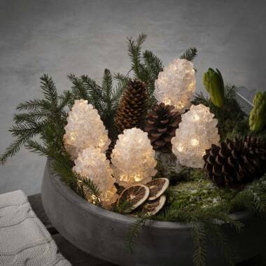 Konstsmide Christmas LED Pine Cone String Lights - Set of 5