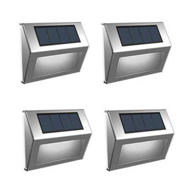 Suri Sherpa Solar LED Outdoor Flush Light - Set of 4