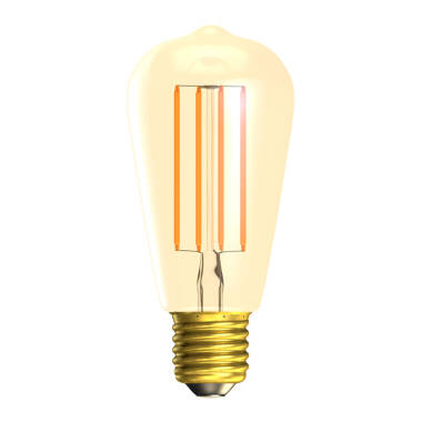 3.3W Very Warm White Dimmable 470lm LED Decorative Filament Amber Squirrel Cage Bulb Screw Cap