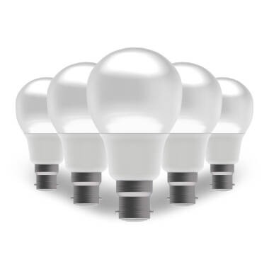 6.6W Warm White LED GLS Bulb Bayonet Cap Pack of 5
