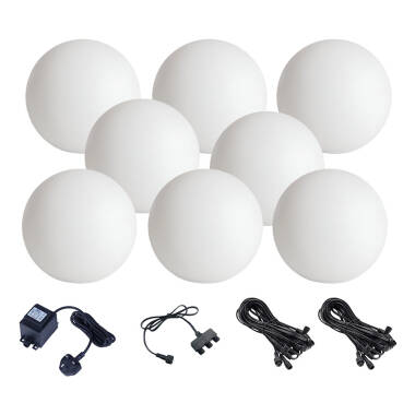 EasyFit 12V Garden Lights Elder Warm White LED Feature Light Kit 8 Lights