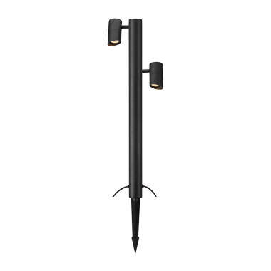 Garden 24 Pole Cylinder 2 Light LED Outdoor Bollard Light