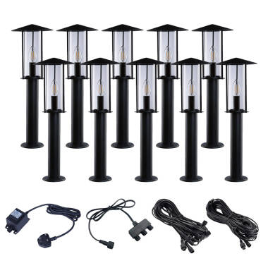 EasyFit 12V Garden Lights Elm LED Post Light Kit