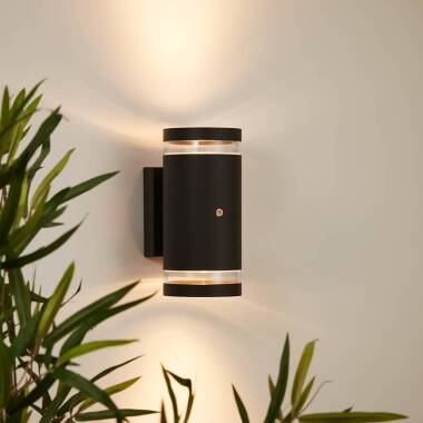 Edit Dez Outdoor Up & Down Wall Light with Dusk to Dawn Sensor