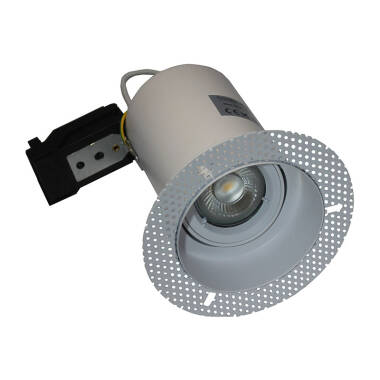 Trimless Plaster-In Fire Rated Adjustable Downlight