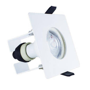 Integral EvoFire Fire Rated Low Profile Fixed Square Downlight with Insulation Guard
