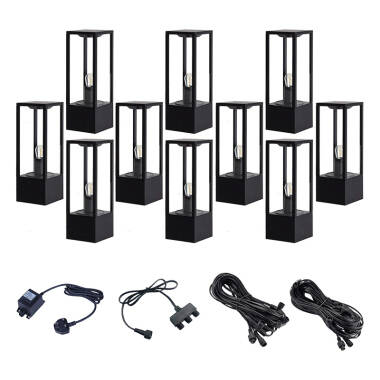 EasyFit 12V Garden Lights Aspen LED Pedestal Light Kit 10 Lights