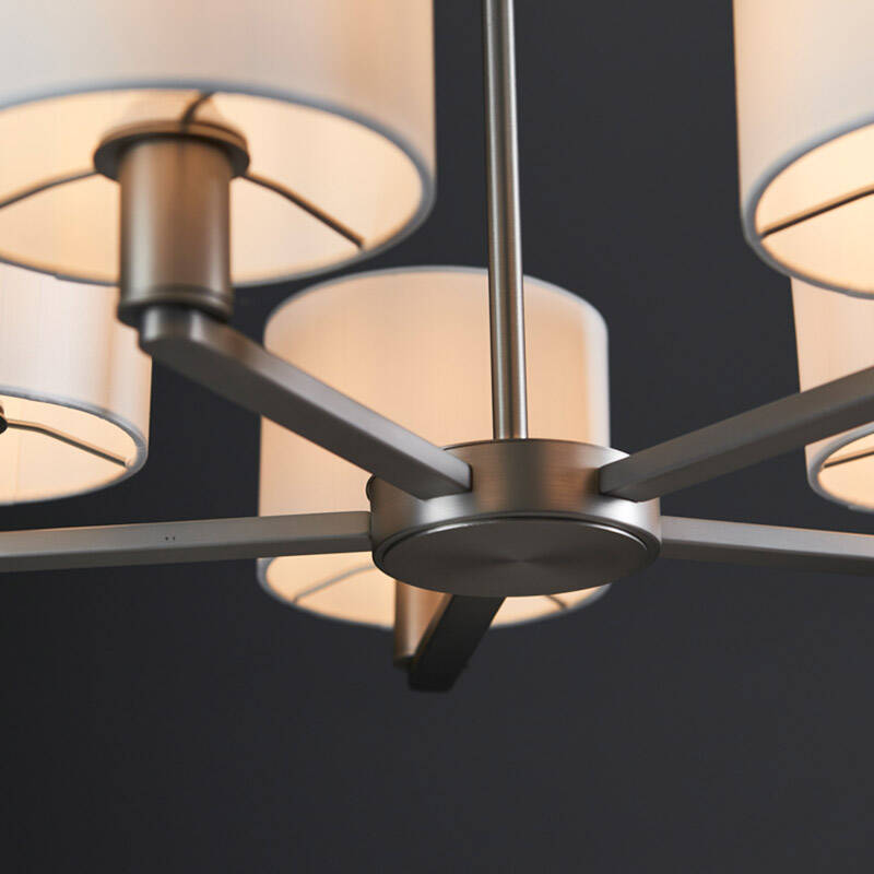 Image of Endon Daley 5 Arm Ceiling Pendant Light