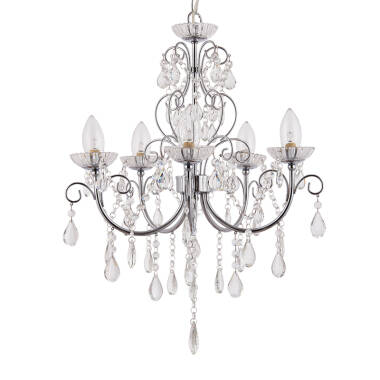 Image of Endon Tabitha 5 Light Chandelier