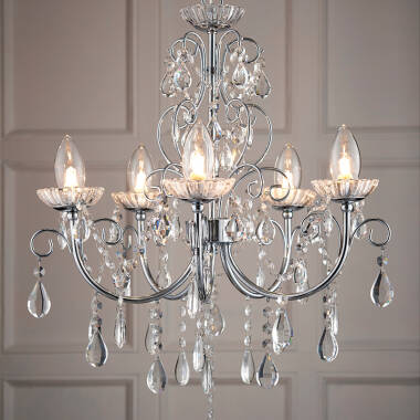 Image of Endon Tabitha 5 Light Chandelier