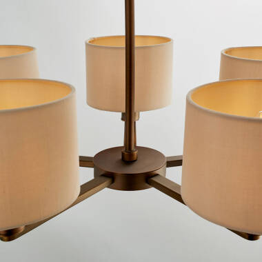 Image of Endon Daley 5 Arm Ceiling Pendant Light