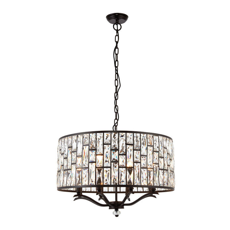 Image of Endon Belle 8 Light Crystal Ceiling Pendant
