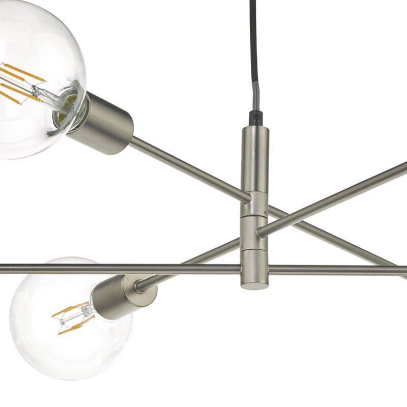Image of Dar Alana 6 Arm Ceiling Pendant Light
