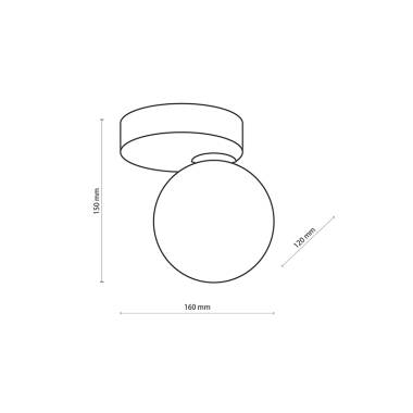 Image of Edit Bianca Flush Ceiling Light