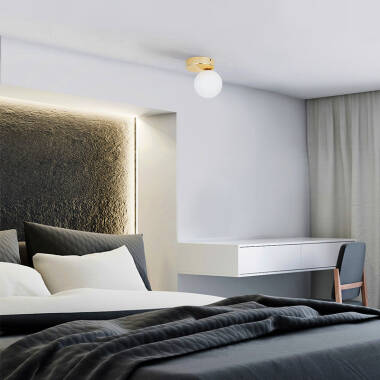 Image of Edit Bianca Flush Ceiling Light