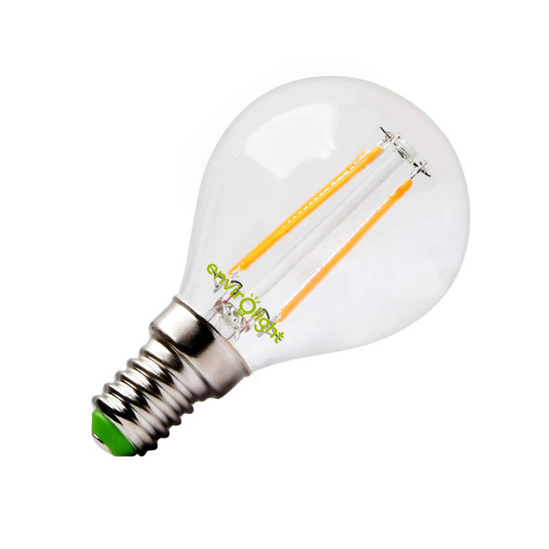 Image of Envirolight 4W Dimmable 470lm LED Decorative Filament Golfball Bulb - Small Screw Cap