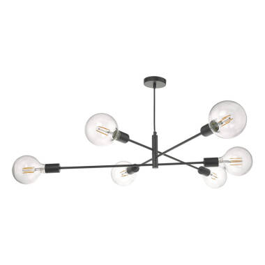 Image of Dar Alana 6 Arm Ceiling Pendant Light
