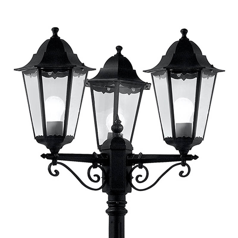 Image of Searchlight Alex Black Outdoor Lamp Post