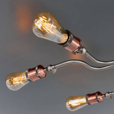 Image of Endon Hal 8 Arm Semi-Flush Ceiling Light