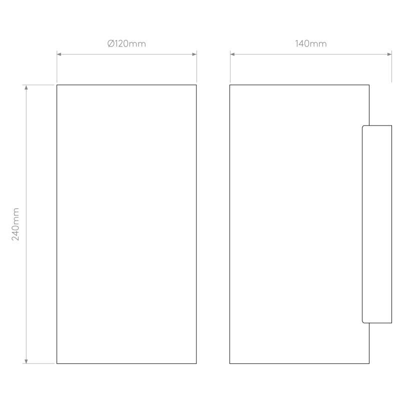 Image of Astro Bologna 240 Up & Down Wall Light