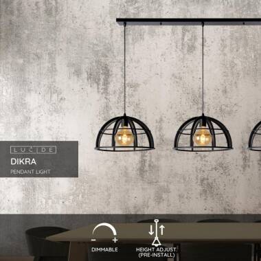 Image of Lucide Dikra 3 Light Bar Ceiling Pendant Light