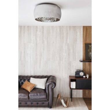 Image of Lucide Pearl 6 Light Glass Flush Ceiling Light
