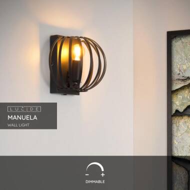 Image of Lucide Manuela Flush Wall Light
