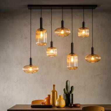 Image of Lucide Maloto 7 Light Bar Ceiling Pendant