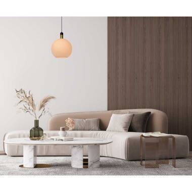 Image of Lucide Large Julius Glass Ceiling Pendant Light