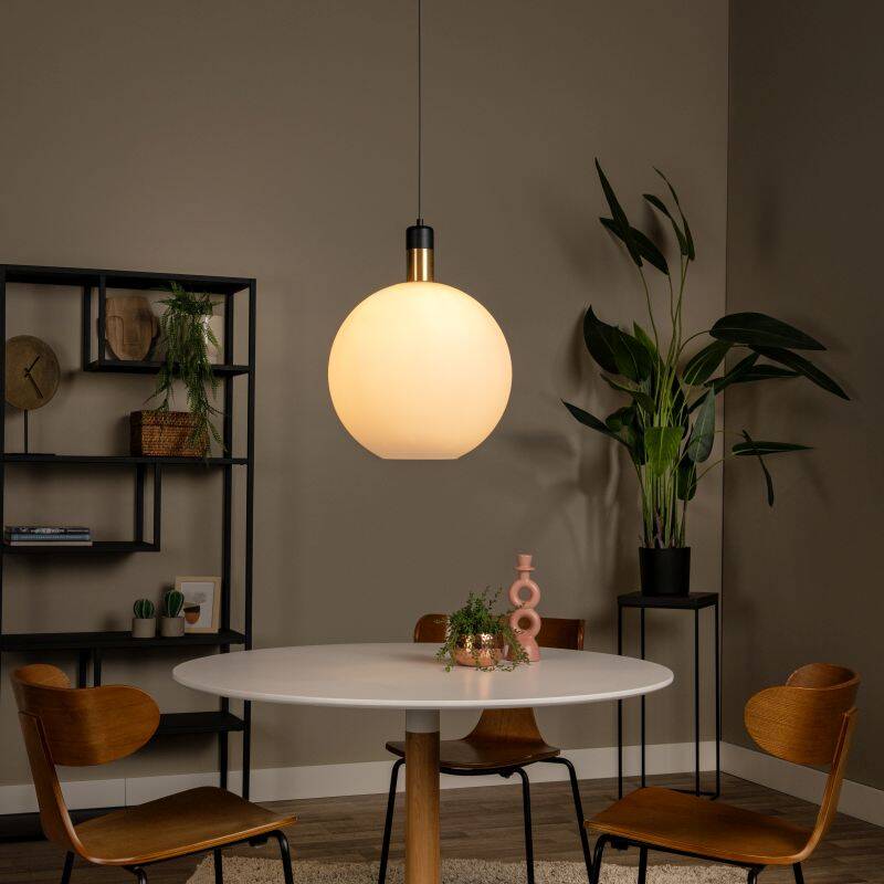 Image of Lucide Large Julius Glass Ceiling Pendant Light