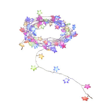 Image of Konstsmide 4.45M Multi Colour LED Star Micro Wire Fairy Lights