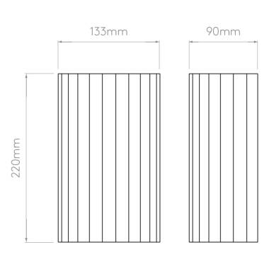 Image of Astro Kymi 220 Up & Down Wall Light