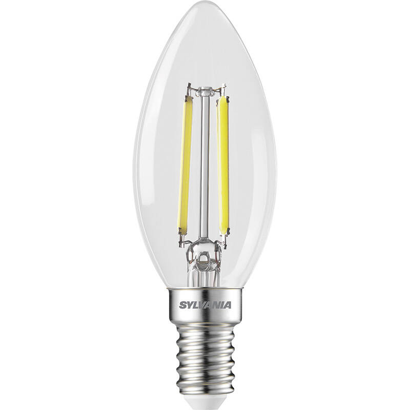 Image of Sylvania 2.3W Neutral White LED Filament Candle Bulb Small Screw Cap