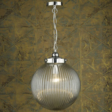 Image of Dar Tamara Glass Ceiling Pendant Light