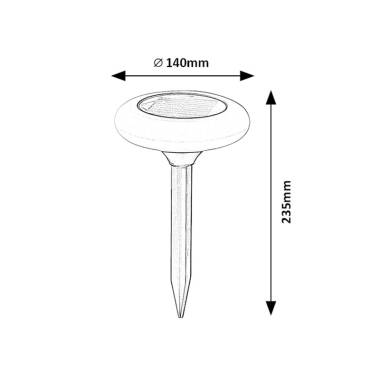 Image of Suri Haiti Colour Changing Solar LED Stake Light