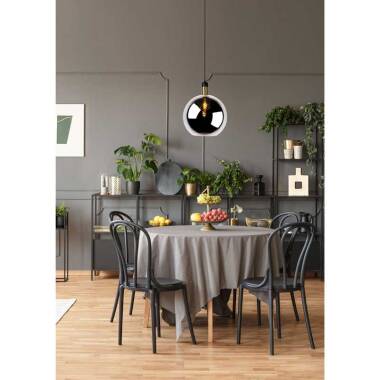 Image of Lucide Large Julius Glass Ceiling Pendant Light