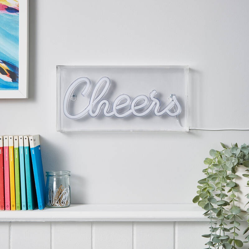 Image of Glow Cheers Acrylic LED Feature Light Box