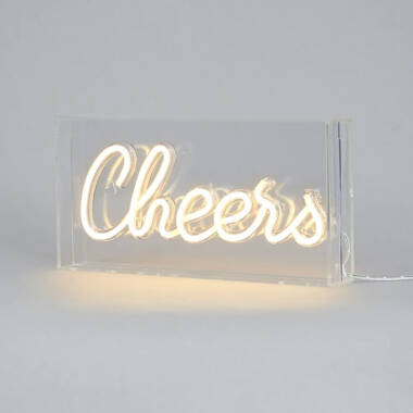 Image of Glow Cheers Acrylic LED Feature Light Box