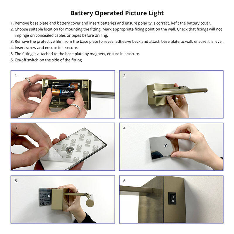 Image of Slimline 400 Battery Operated LED Picture Light